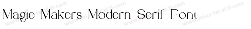 Magic Makers Modern Serif Font字体转换